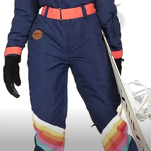 Tipsy elves Colorful Ski Suit with Rainbow Accents - Picture 1 of 1